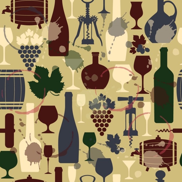 Free vector wine elements