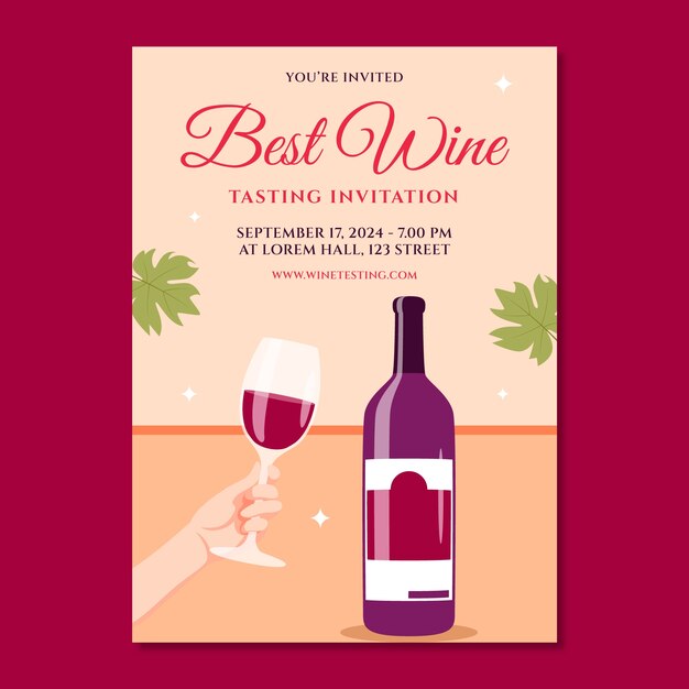wine festival  invitation template
