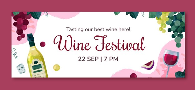 Wine festival  template design