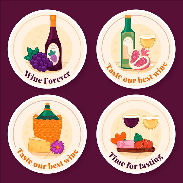 Free Vector wine festival template design