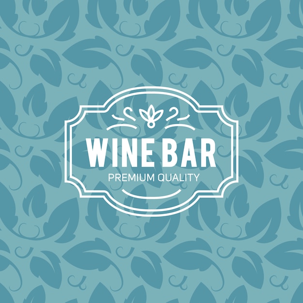 Free vector wine glass and grapes vintage lettering background