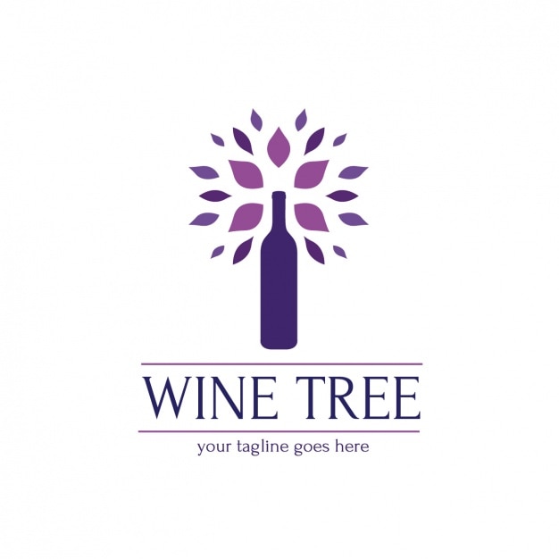 Wine logo template