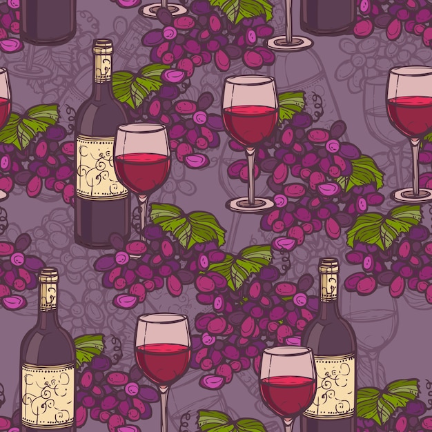 Wine pattern design