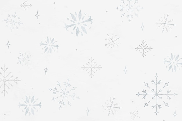 Get in the Holiday Spirit with a Stunning Winter Background – Christmas Snowflake Illustration Vector