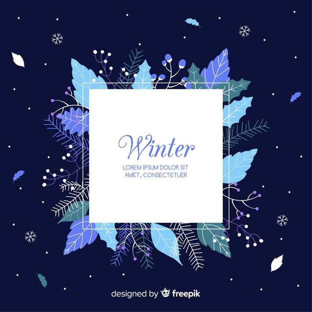 Free vector winter background