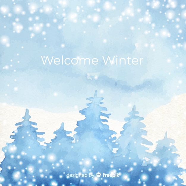 Free vector winter background