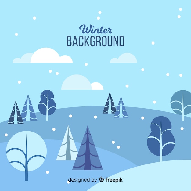 Free vector winter background