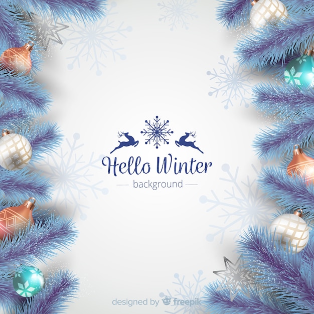 Free vector winter background