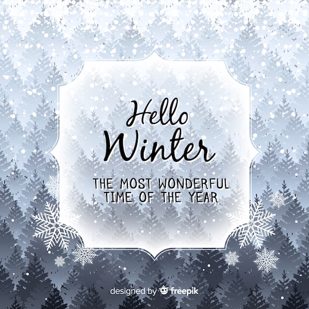 Free vector winter background