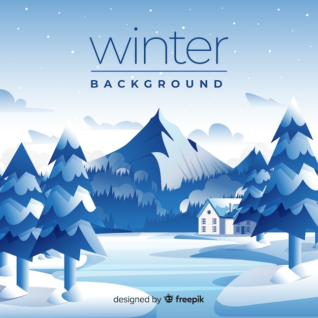 Free vector winter background