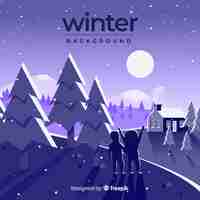 Free vector winter background