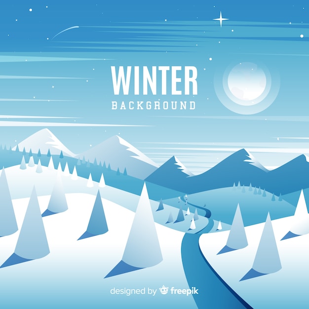 Free vector winter background