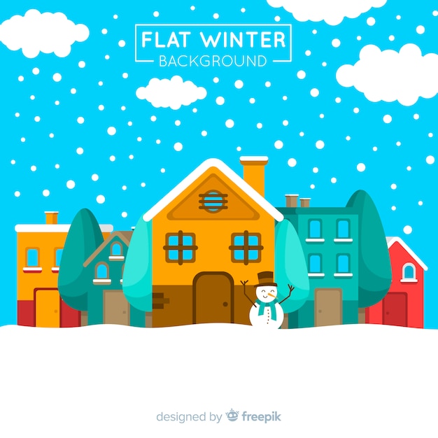 Free vector winter background