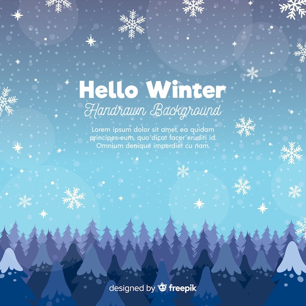 Free Vector winter background