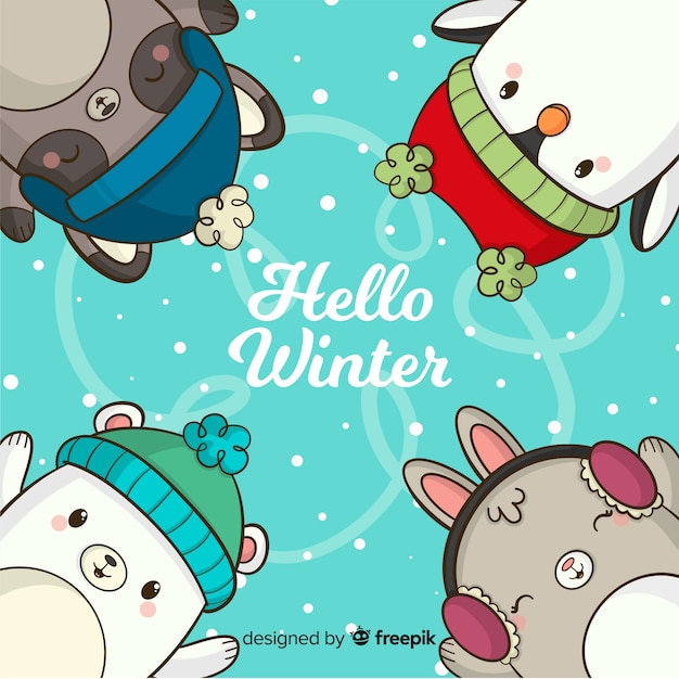 Free vector winter background