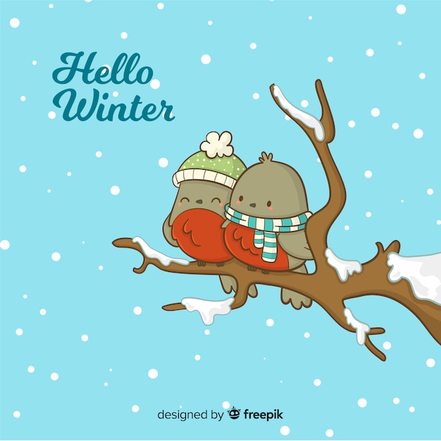 Free vector winter background