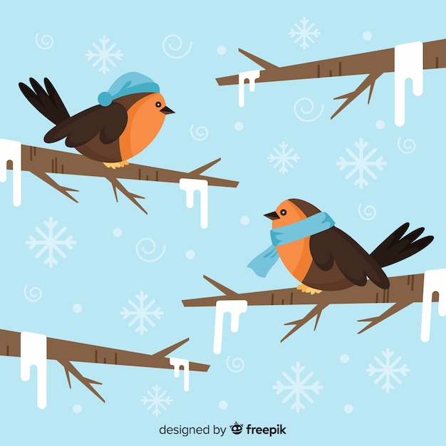 Free vector winter background