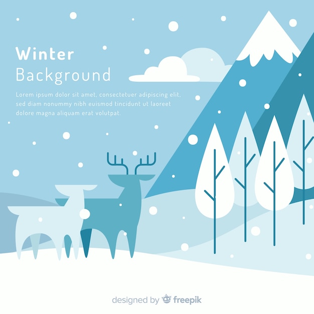 Free vector winter background