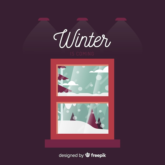 Free vector winter background