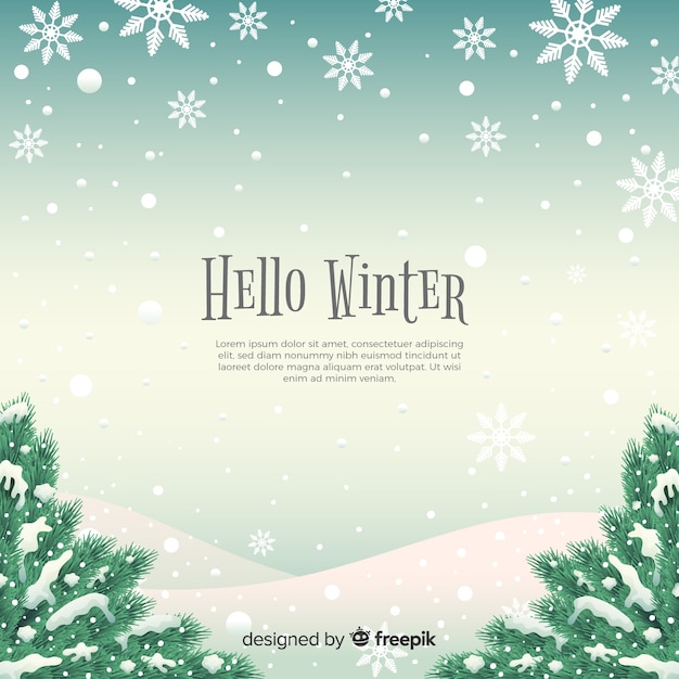 Free Vector winter background