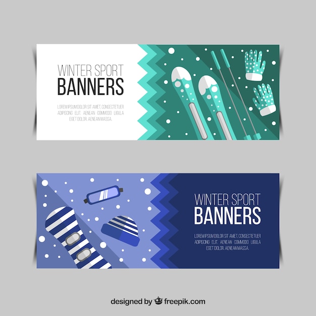 Free vector winter banner