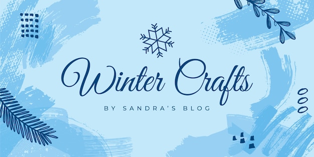 Winter blog header template