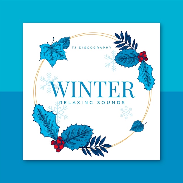 Winter cd cover template