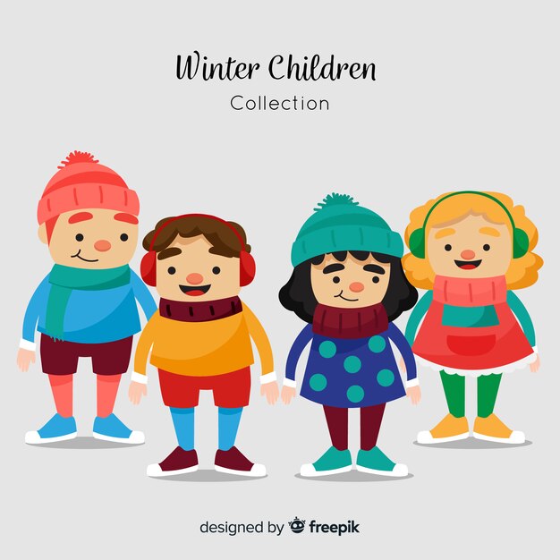 冬の子供コレクション
