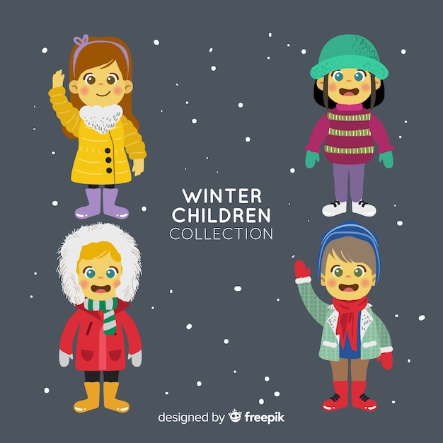 Collezione per bambini invernali