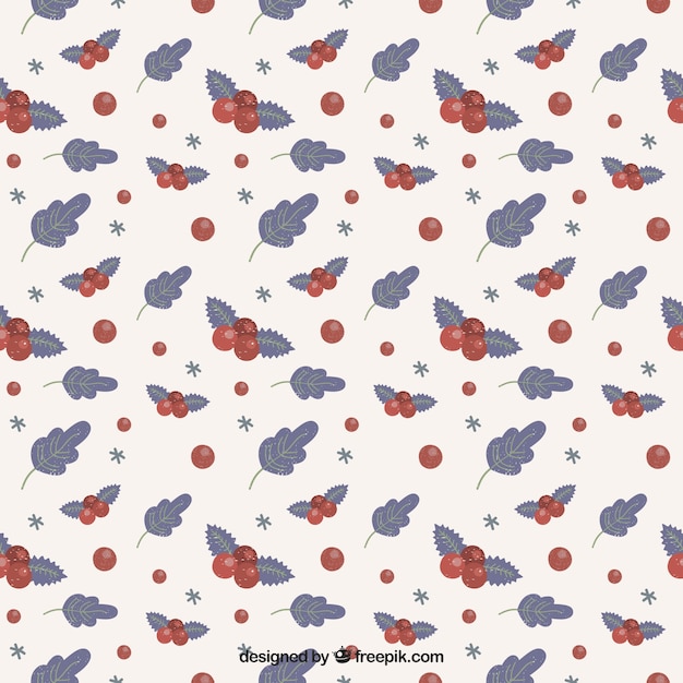 winter floral pattern