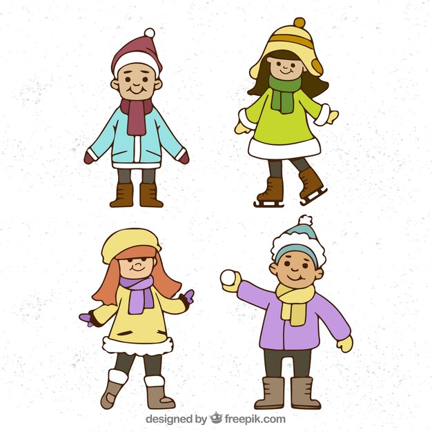 겨울과 아이들