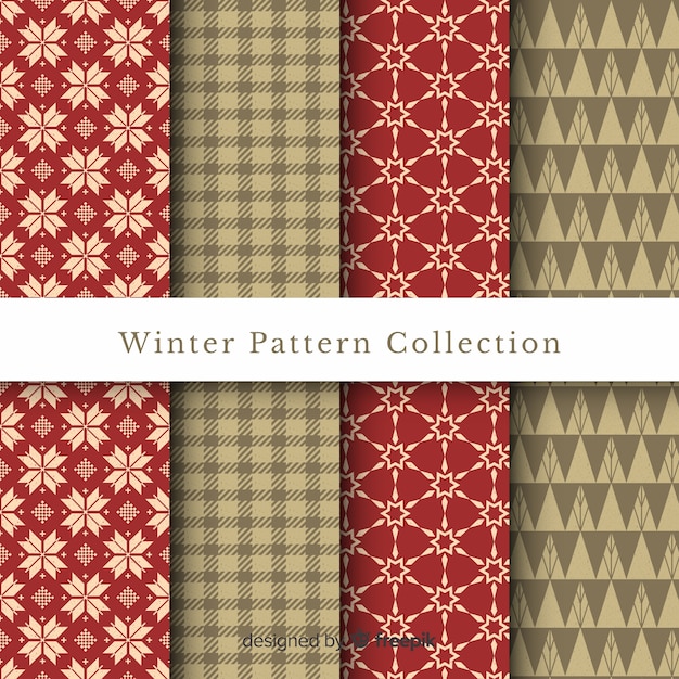 겨울 패턴 컬렉션