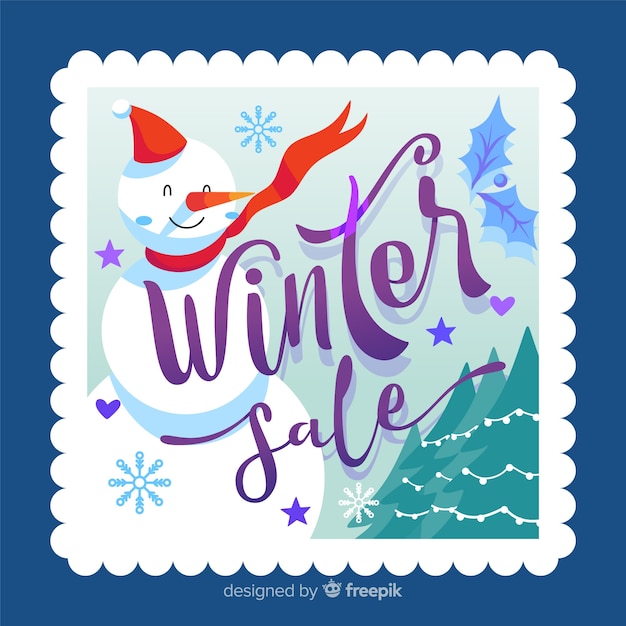 Winter sale ackground