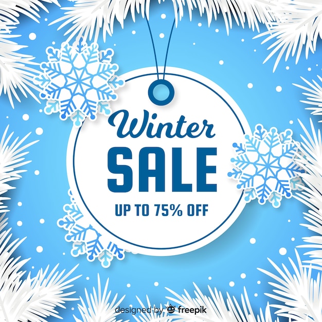 Winter sale background