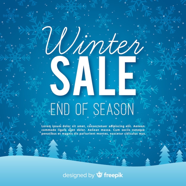 Winter sale background