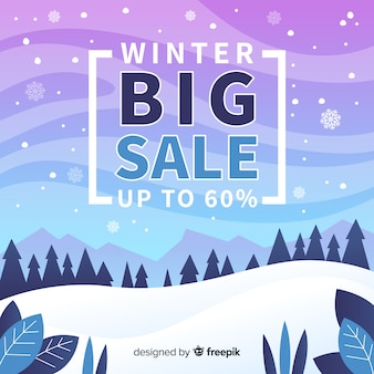 Winter sale background