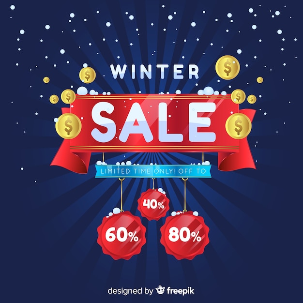 Winter sale banner