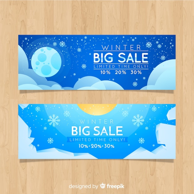 Winter sale banner