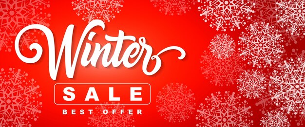 Winter Sale Best Offer Lettering