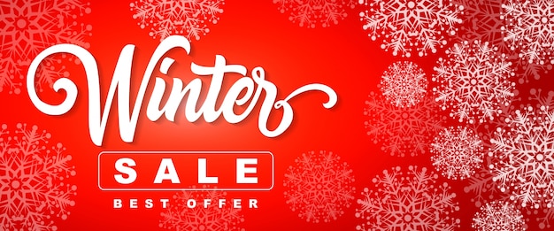 Winter Sale Best Offer Lettering