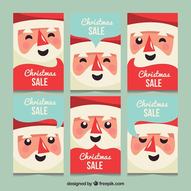 Winter sale card templates