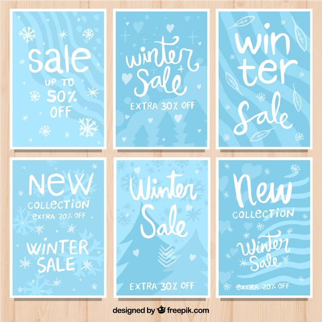 Winter sale cards