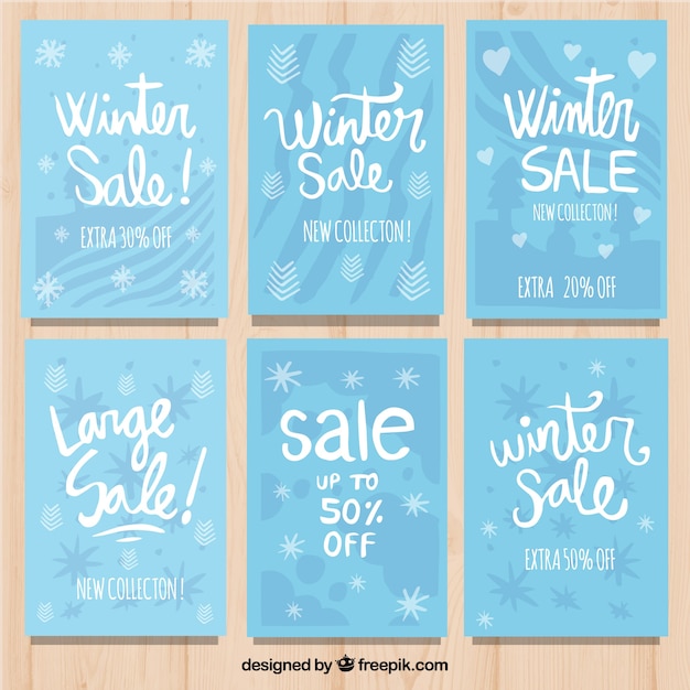 Winter sale cards