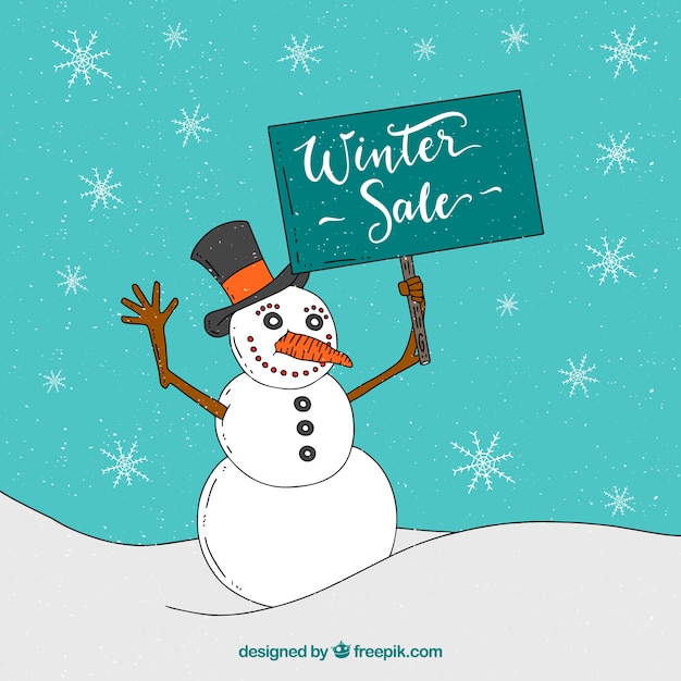 Free vector winter sale