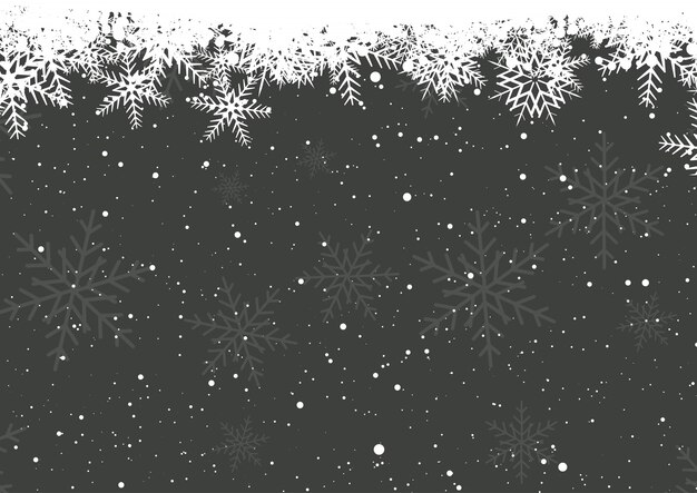 Winter snowflakes 