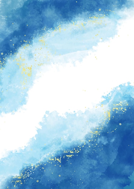 Free vector winter themed hand painted watercolour background