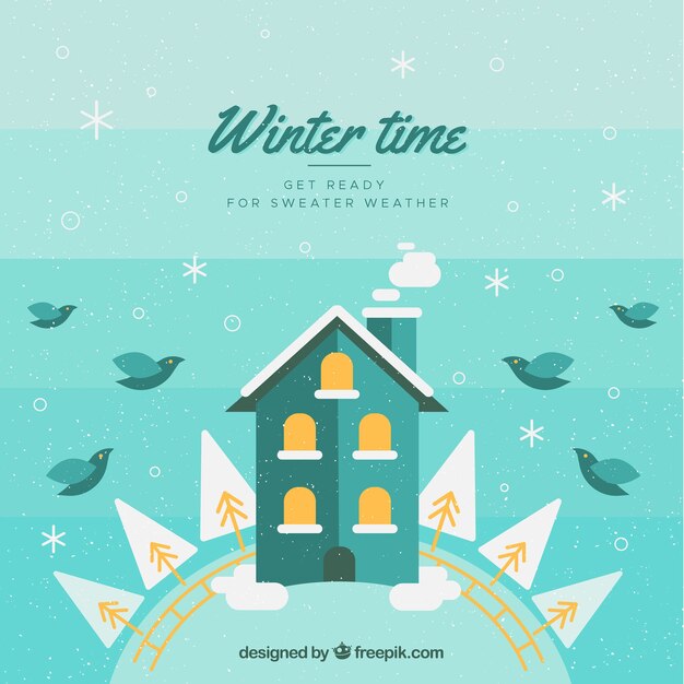 Winter time background