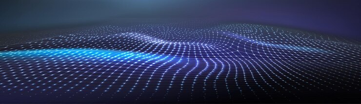 Free Vector wireframe 3d wave or mountain map