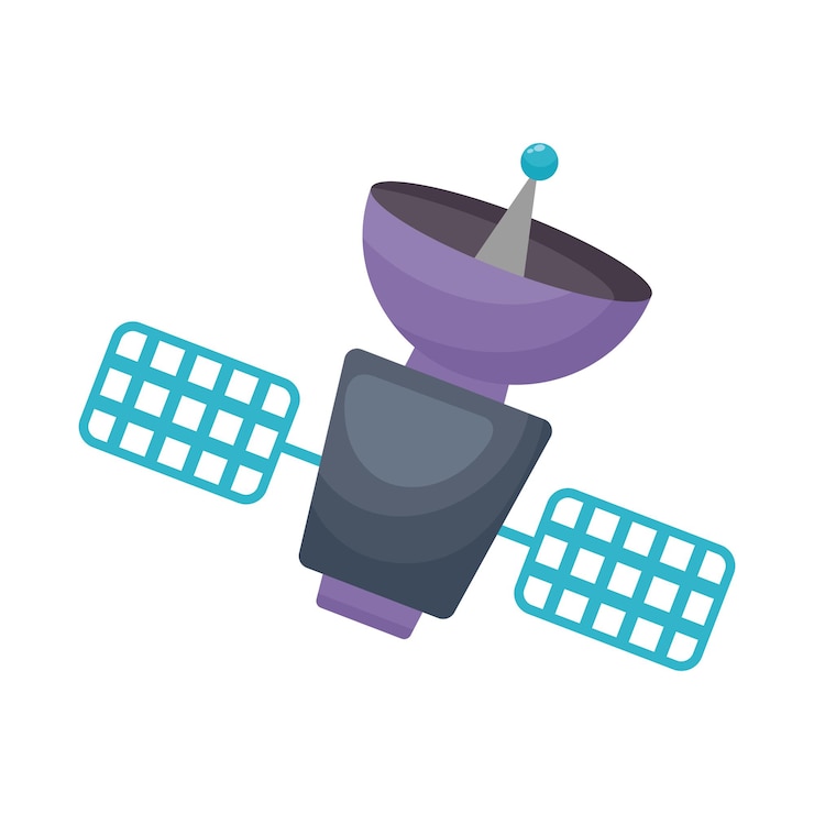 Free Vector wireless technology satellite