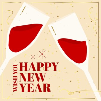 Wish you happy new year  cheers